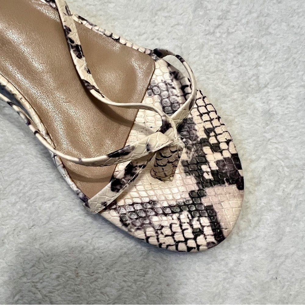 Steve Madden Ryee Python Printed Lace-Up Sandal -… - image 5